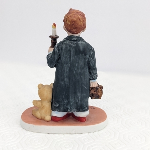1982 Vintage Norman Rockwell "Looking For Santa" Porcelain Figurine - Picture 2 of 6